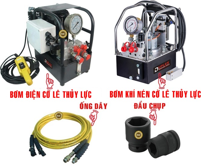 Co le thuy luc, co le thuy luc dang trong 489 - 5392 N.m, Low Profile Hydraulic Torque Wrench, http://thegioithuyluc.com.vn