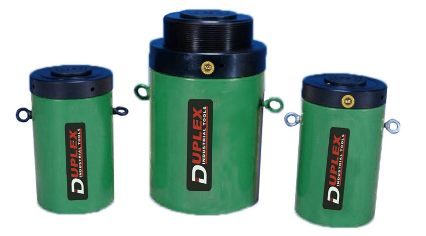 single acting lock nut cylinders, cll-8006, hydraulic cylinder, hydraulic jack, duplex/shanghai, kich thuy luc 1 chieu, bom tay thuy luc, bom dien thuy luc, 