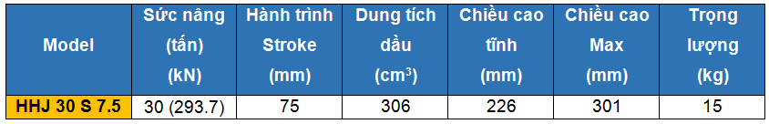 kich thuy luc 1 chieu rong tam 30 tan 75 mm
